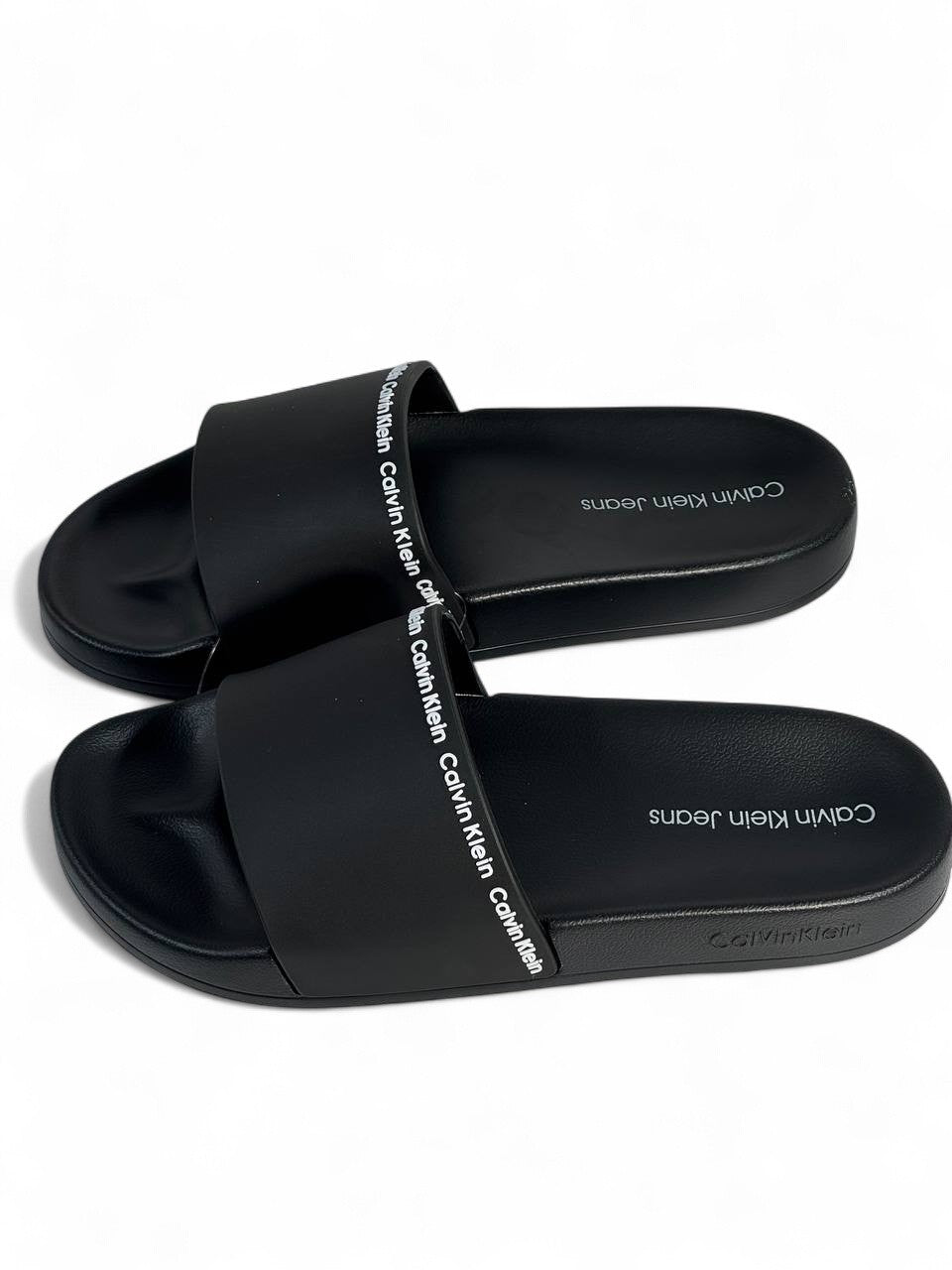 Calvin Klein Jeans Black Slides 🖤 | Minimalist Summer Comfort
