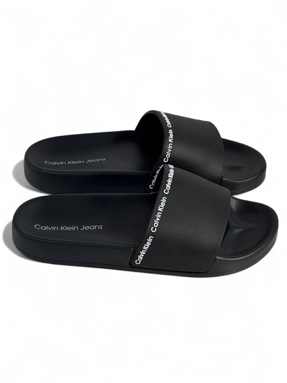 Calvin Klein Jeans Black Slides 🖤 | Minimalist Summer Comfort