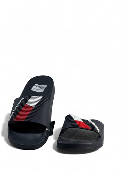 Tommy Hilfiger Navy Slides 🇺🇸 | Iconic Comfort & Style