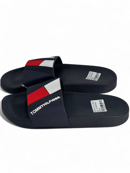 Tommy Hilfiger Navy Slides 🇺🇸 | Iconic Comfort & Style