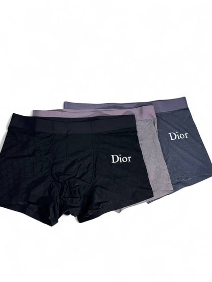 Dior Men’s Luxury Boxer Set 🩲 (3 pcs) | Premium Comfort & Style ✨