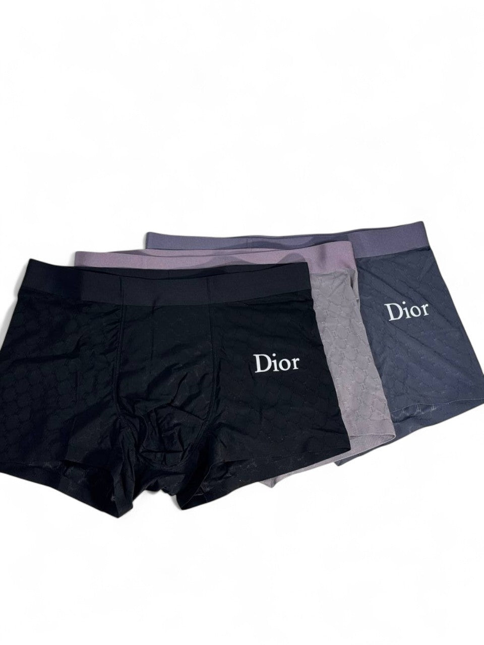 Dior Men’s Luxury Boxer Set 🩲 (3 pcs) | Premium Comfort & Style ✨