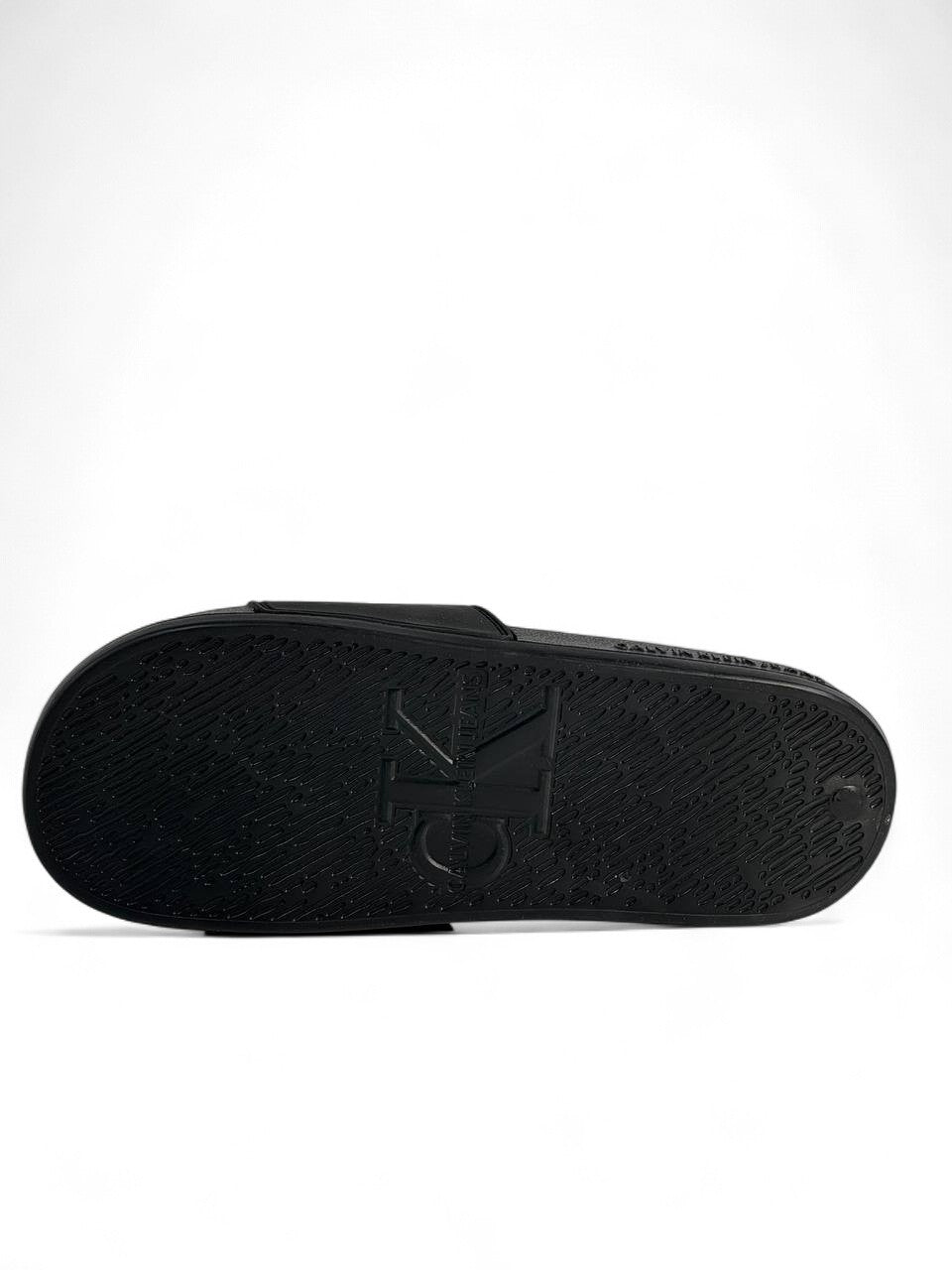 Calvin Klein Jeans Men’s Slides – Triple Black 🖤 | Premium Minimalist Style 🧼👟
