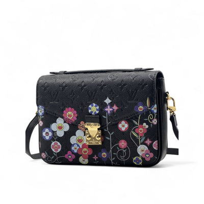 Louis Vuitton Black Floral Crossbody – Limited Edition Art Series