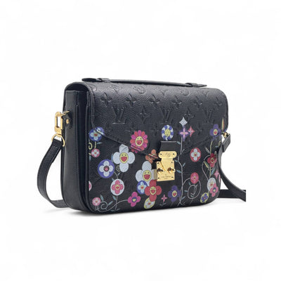 Louis Vuitton Black Floral Crossbody – Limited Edition Art Series