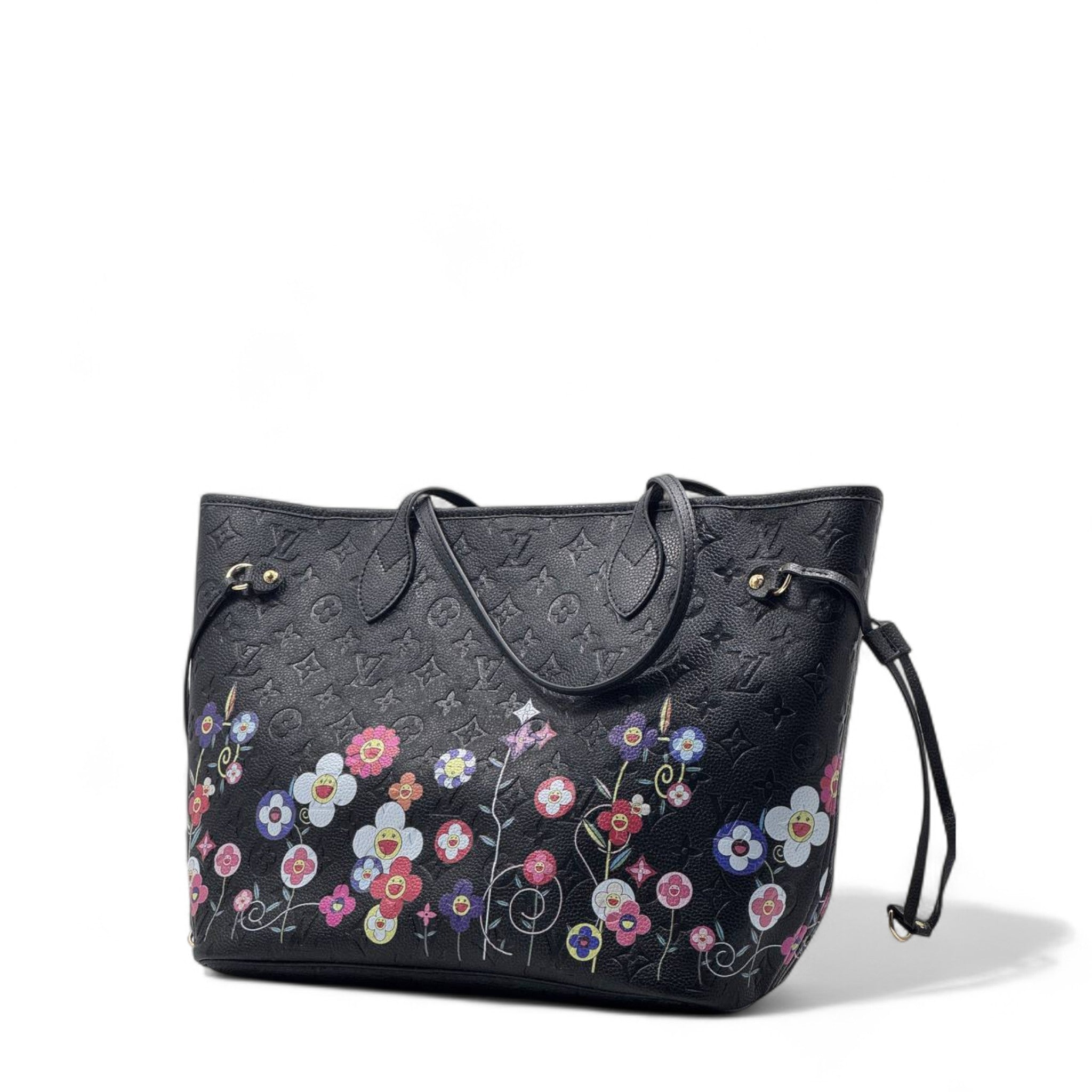Louis Vuitton Black Floral Neverfull Tote 🖤🌸 + Matching Clutch | Limited Art Edition 🎨