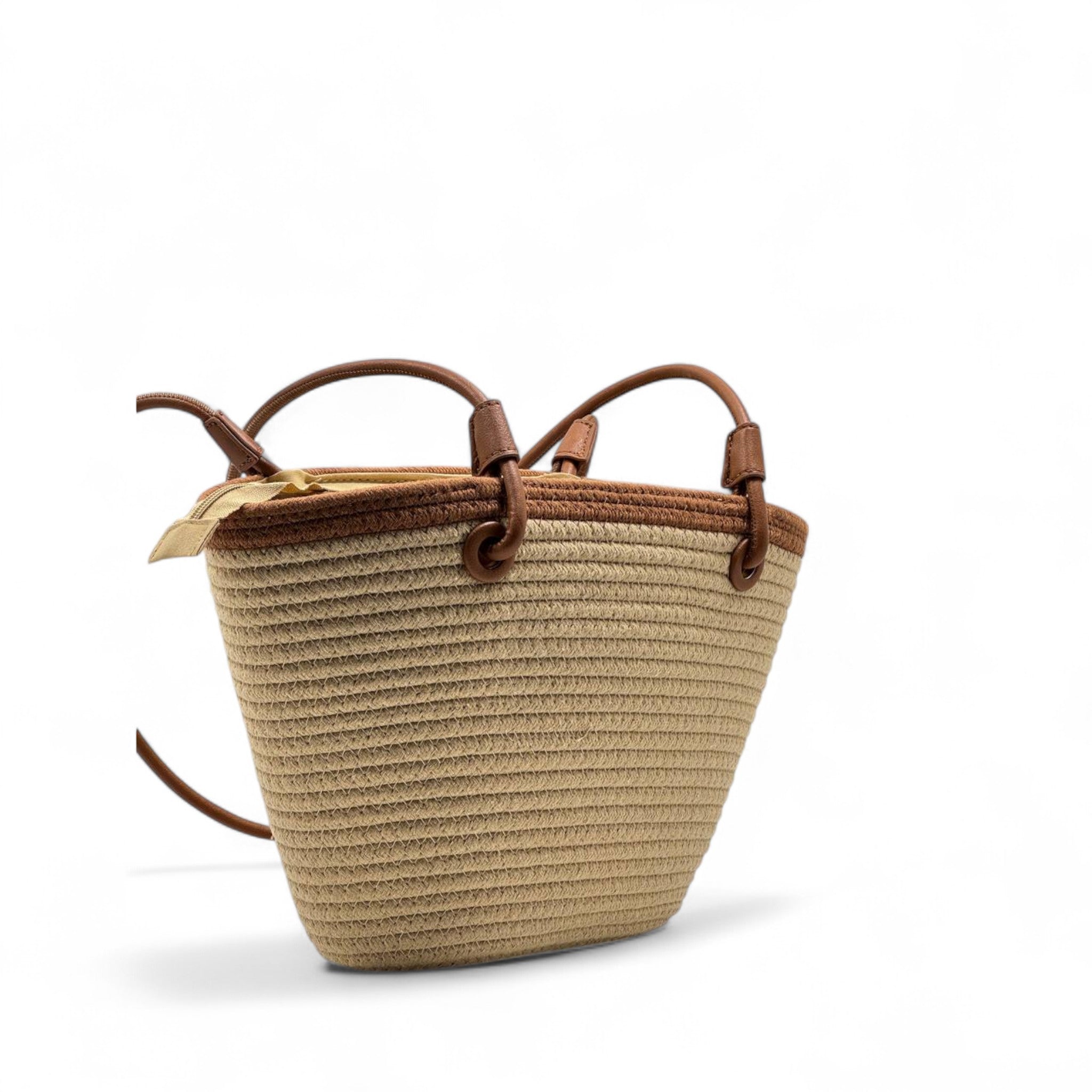Saint Laurent Raffia Basket Bag 🌿👜 | YSL Gold Logo & Leather Trim Luxe Tote ✨