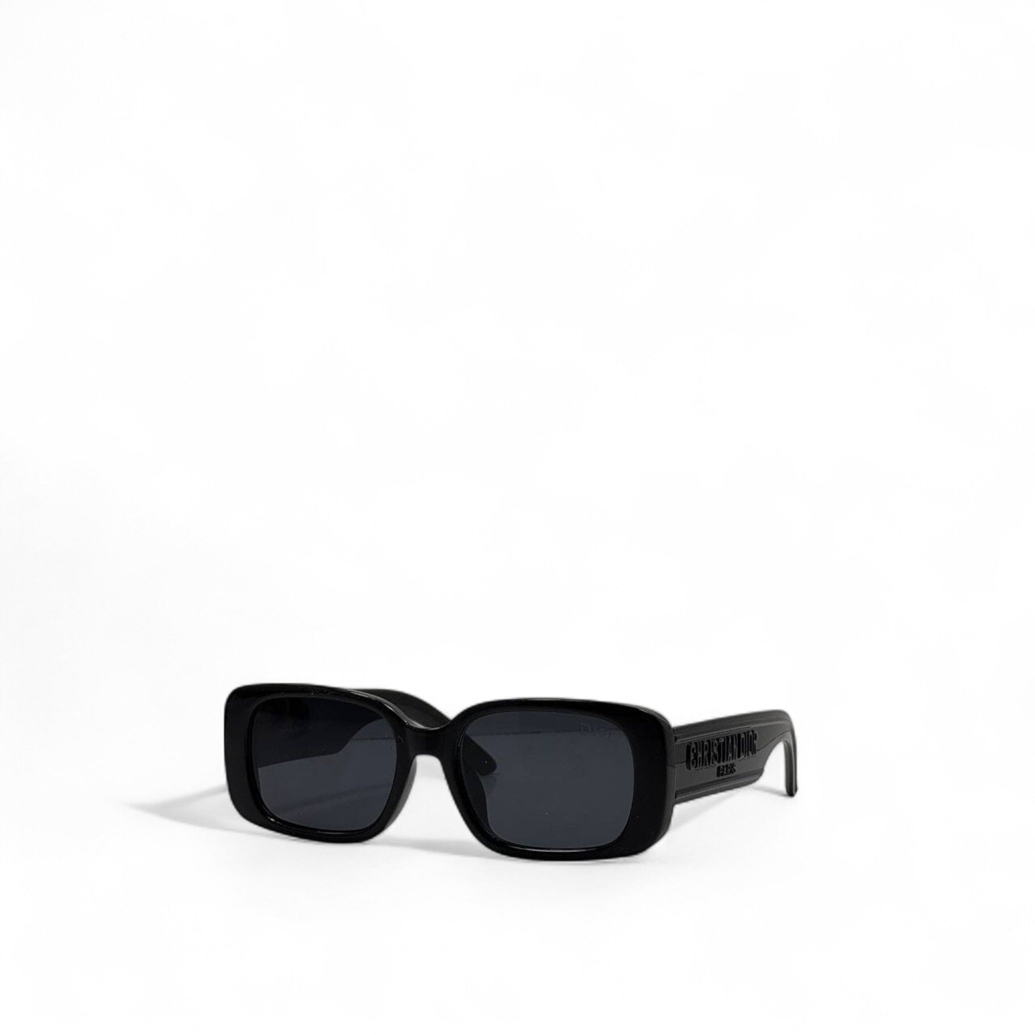 Christian Dior Oversized Black Sunglasses 🖤🕶️ | Square Frame with Embossed Logo