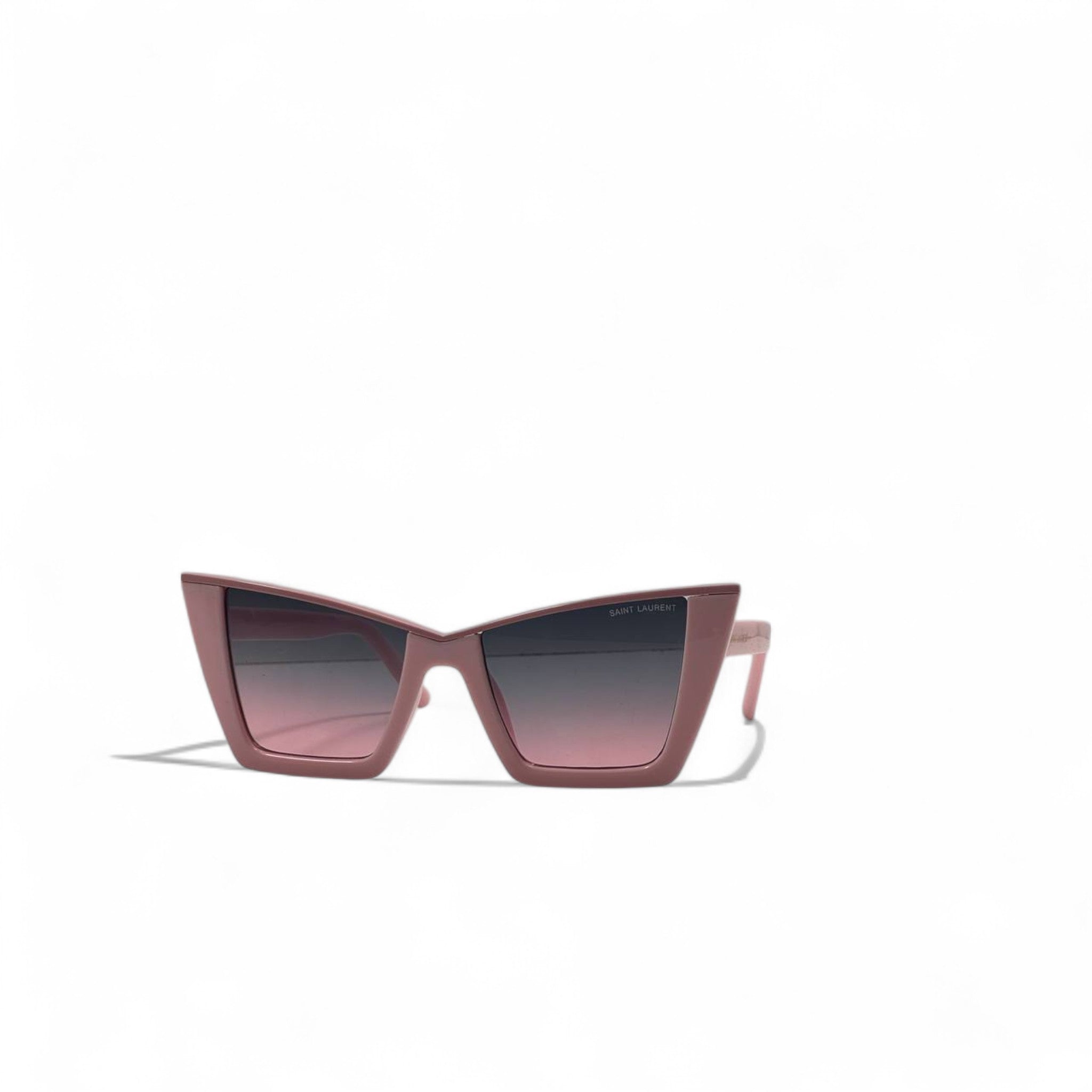 Saint Laurent Pink Cat-Eye Sunglasses 💗🕶️ | Sculpted Frame with Gradient Lenses