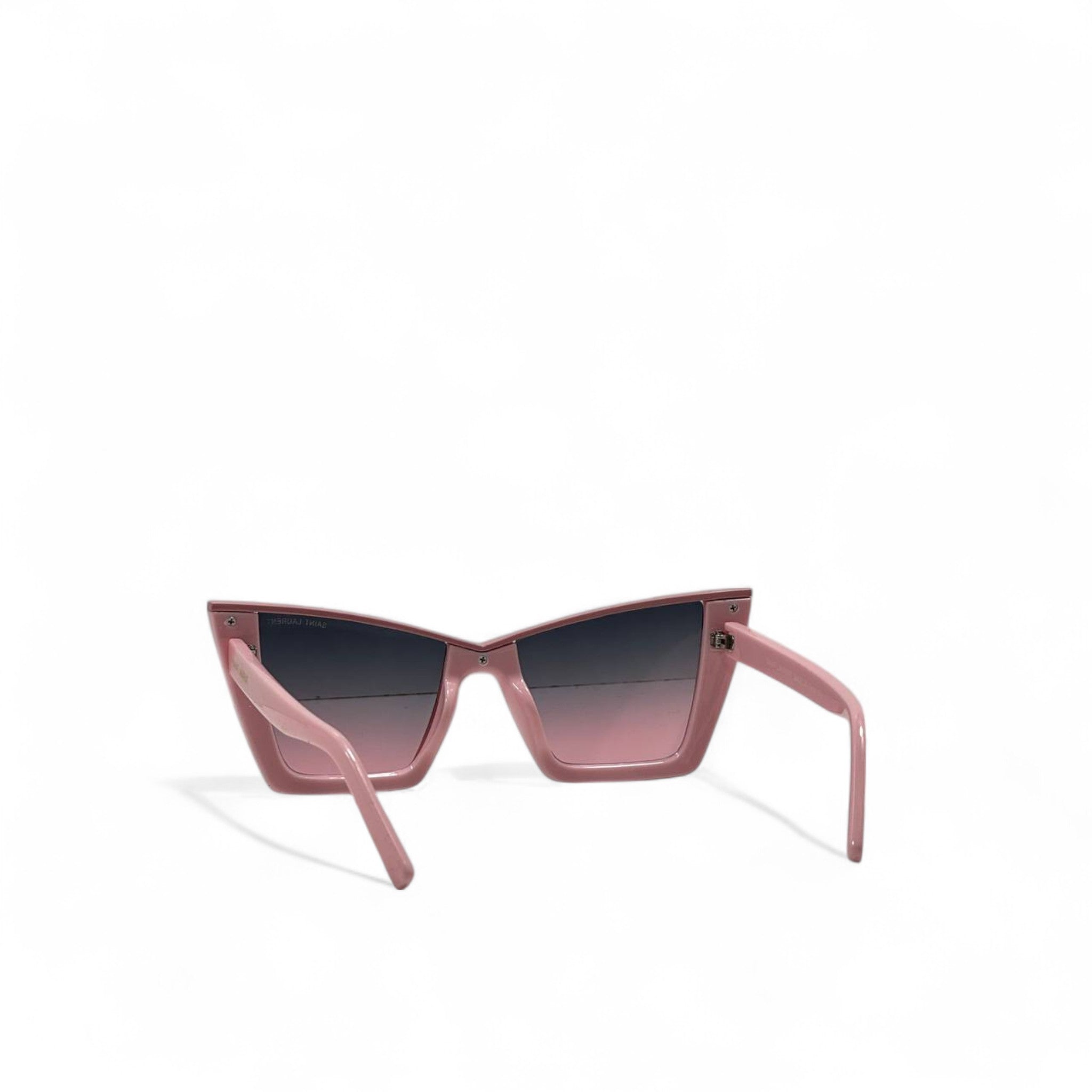 Saint Laurent Pink Cat-Eye Sunglasses 💗🕶️ | Sculpted Frame with Gradient Lenses
