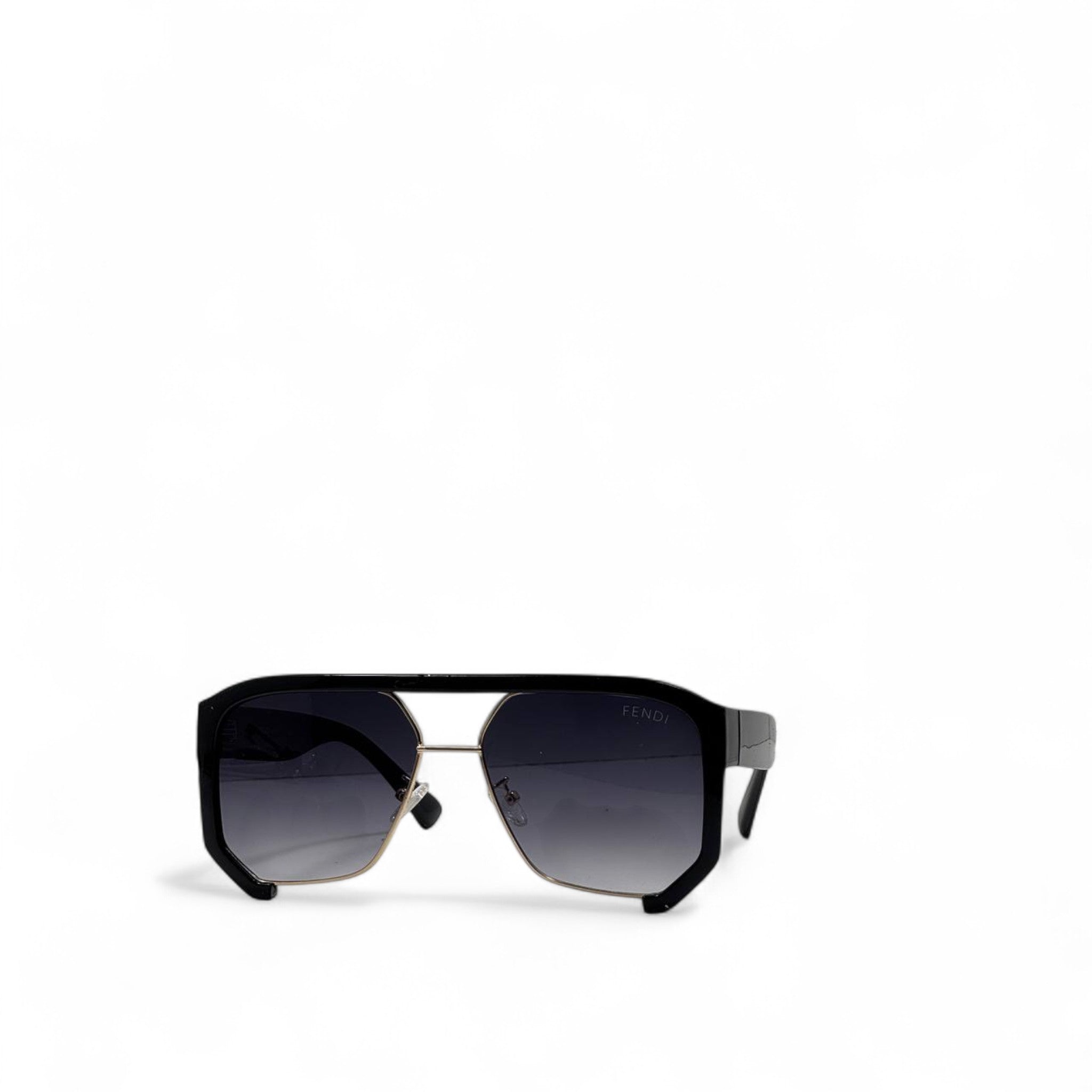 Fendi Bold Gradient Sunglasses 🕶️ | Luxury Shield with Gold Details