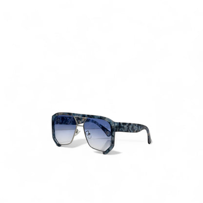Fendi Blue Marble Aviator Shades 💙 | Statement Gradient Sunglasses