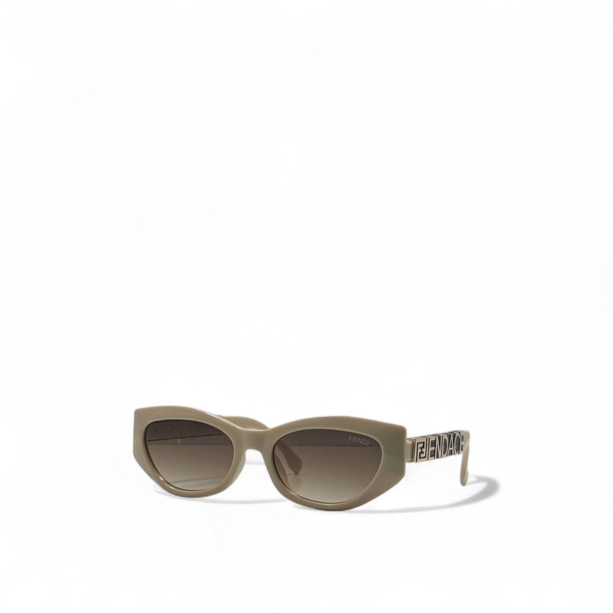 Fendace Collab Beige Cat-Eye Sunglasses 🤎 | Fendi x Versace Limited Edition