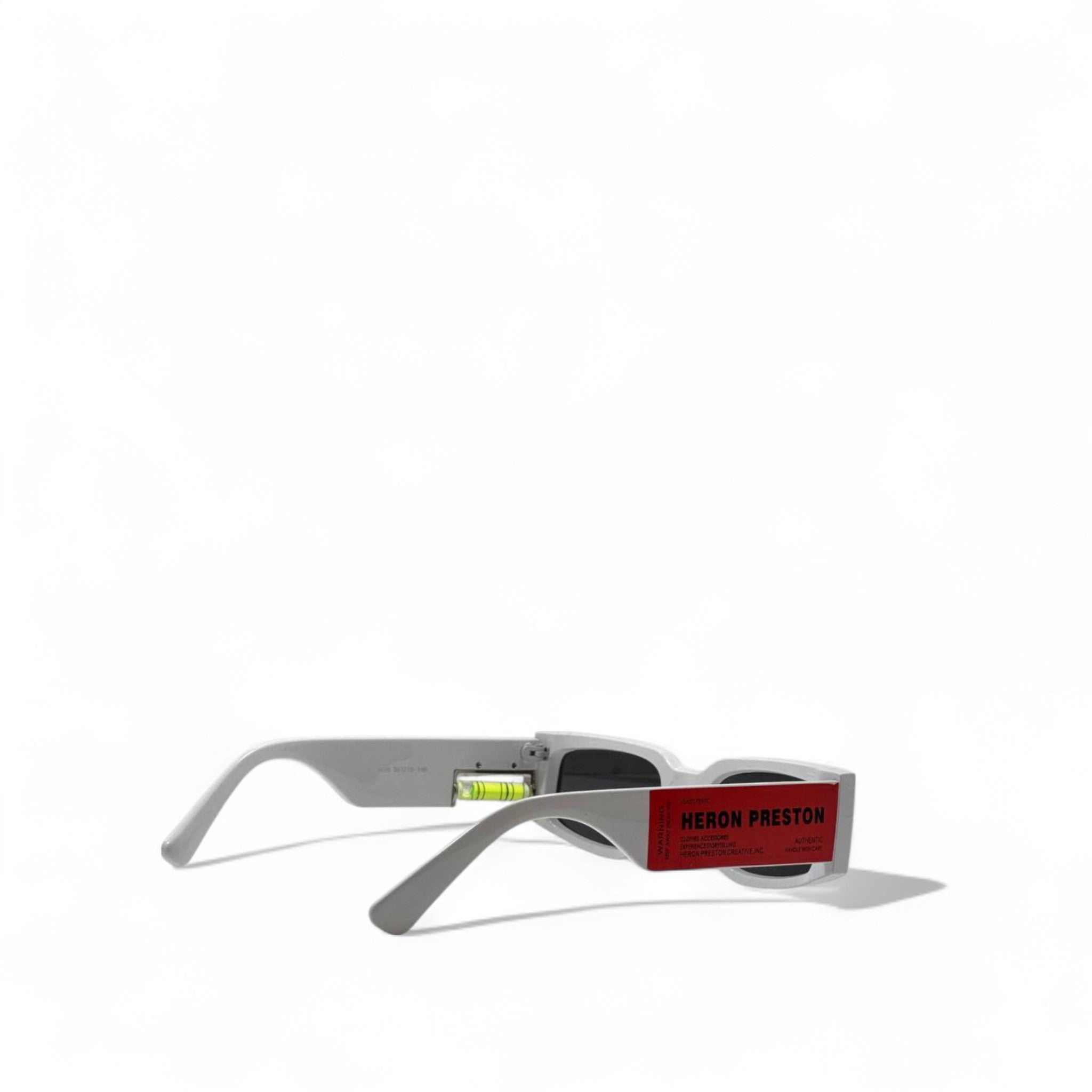 Gentle Monster White Rectangular Sunglasses 🧪 | Spirit Level Edition | Futuristic Eyewear