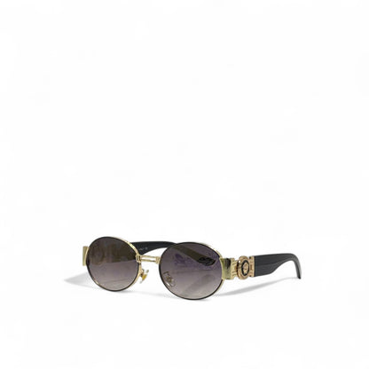 Versace Oval Gold Medusa Sunglasses 🖤✨ | Bold Luxury Eyewear