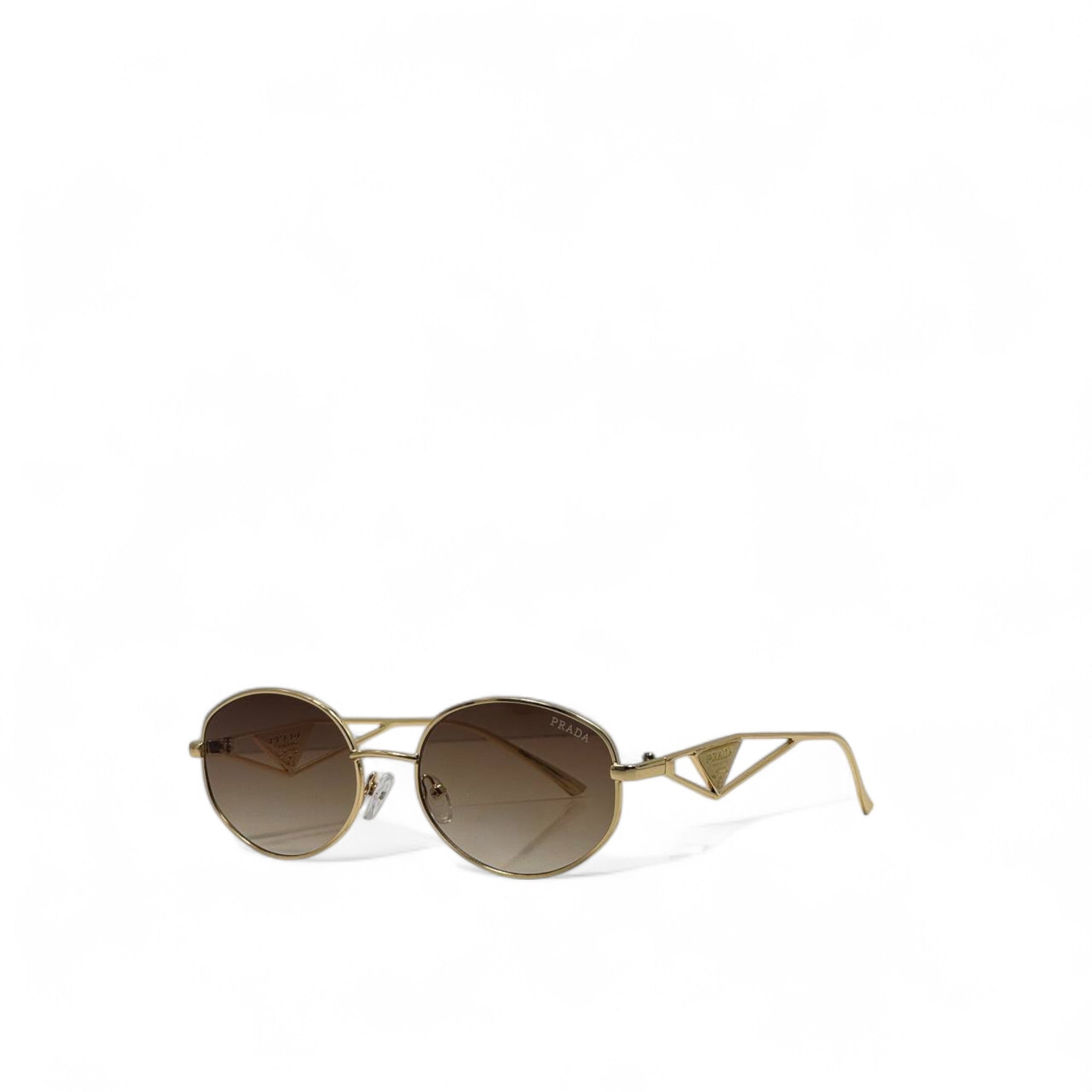 Prada Gold Round Sunglasses 🥂 | Vintage Chic with Modern Luxe