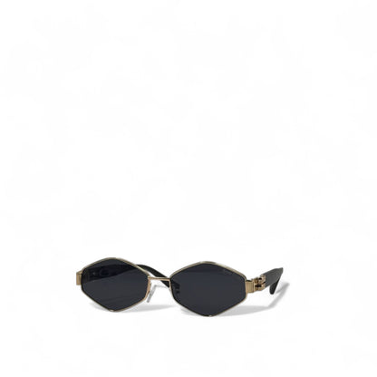 Miu Miu Bold Geometric Sunglasses – Black & Gold Luxury 🖤✨