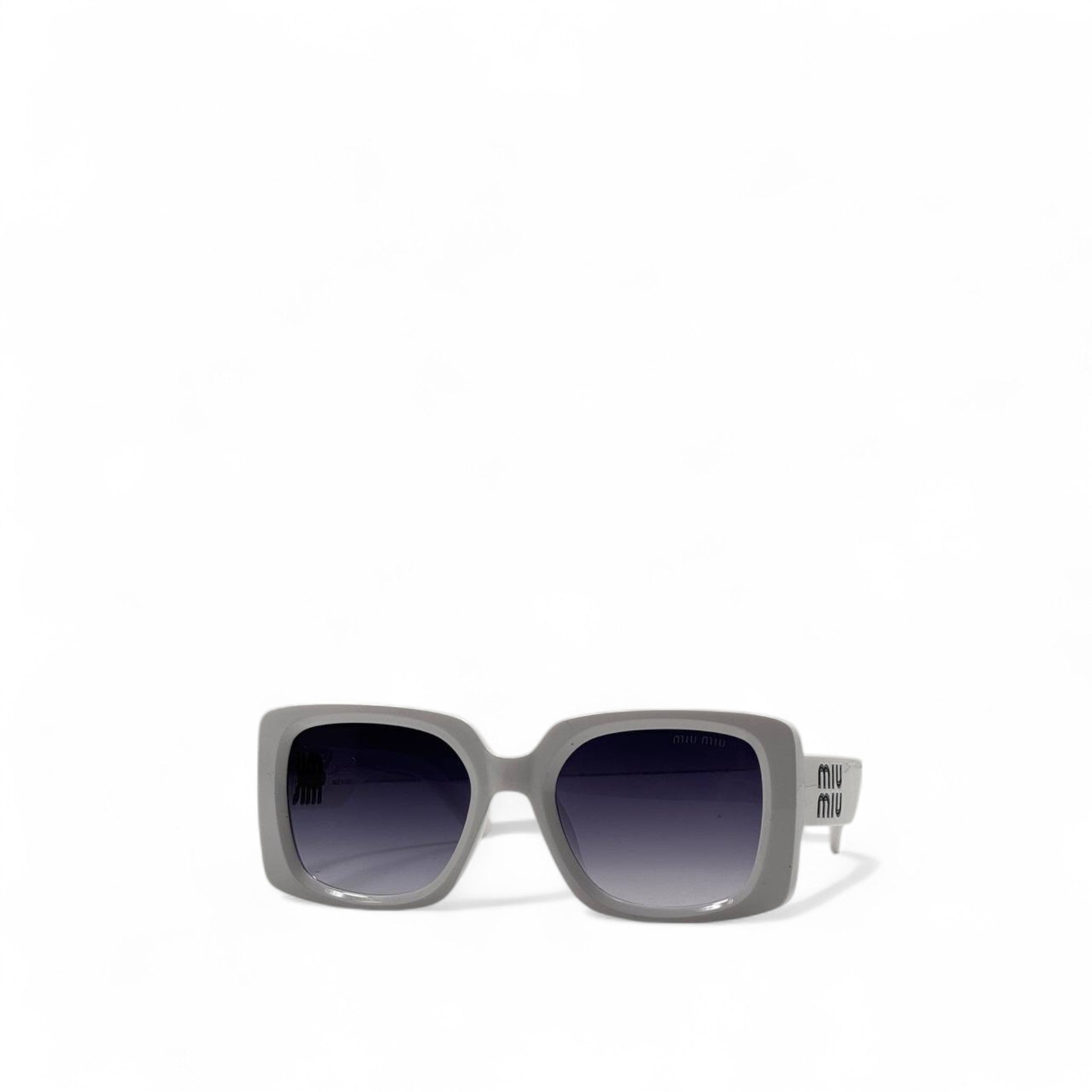 Miu Miu Oversized Square Sunglasses – white Glam 💫🩶