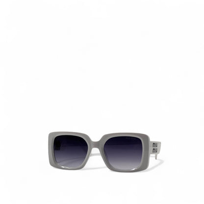 Miu Miu Oversized Square Sunglasses – white Glam 💫🩶