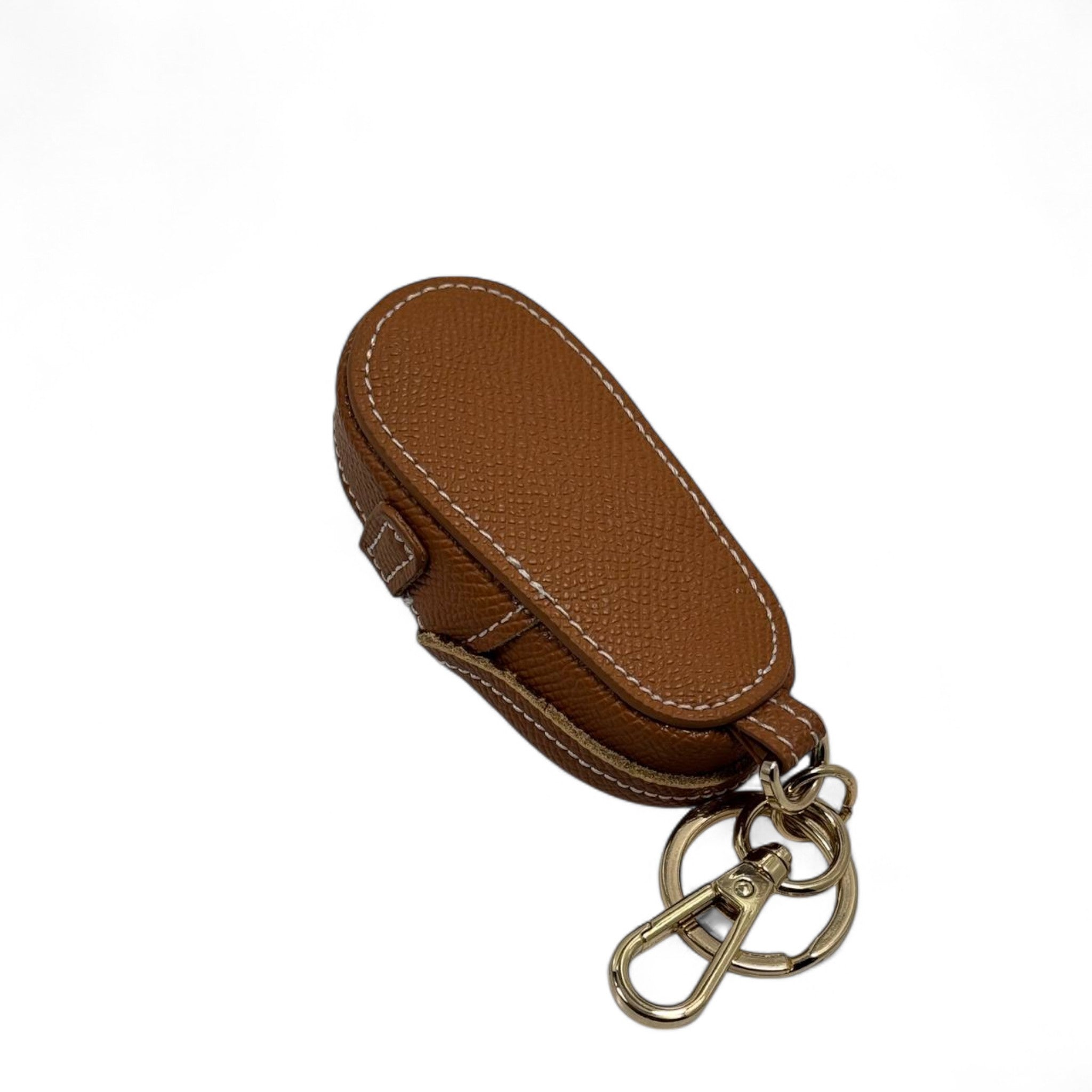 Hermès H Mini Shoe Keychain – Brown Leather Charm with Box 👞✨