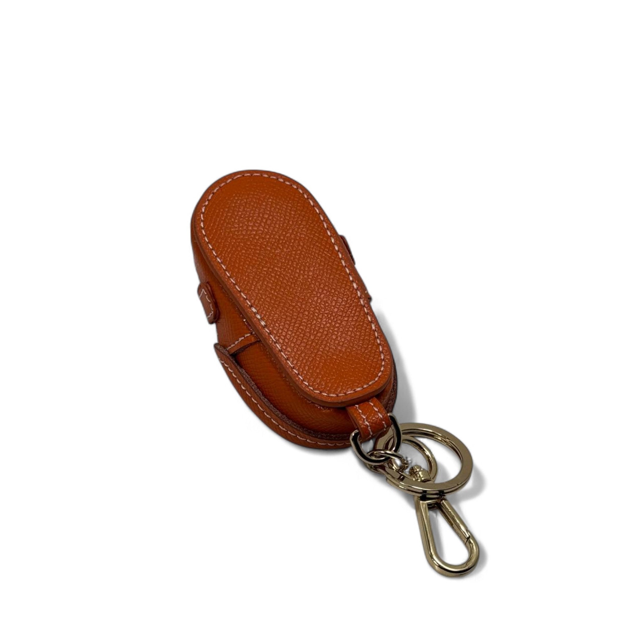 Hermès H Mini Shoe Keychain – Orange Leather Edition with Box 🍊👞