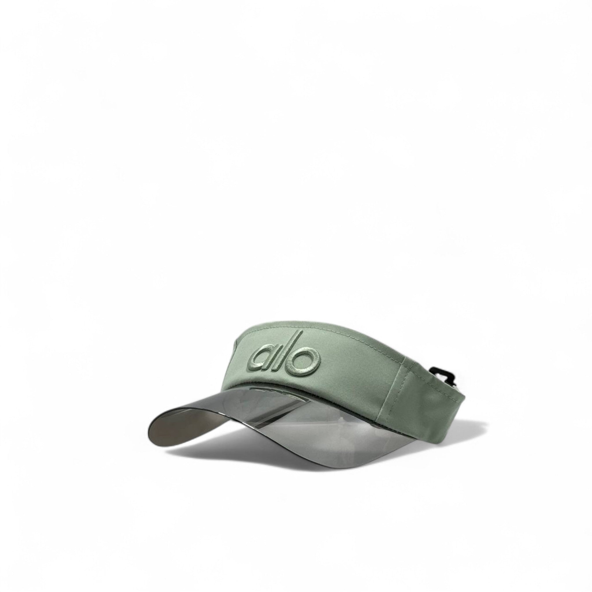 Alo Yoga Iridescent Visor Cap – Sage Green with Box 🧘🌿