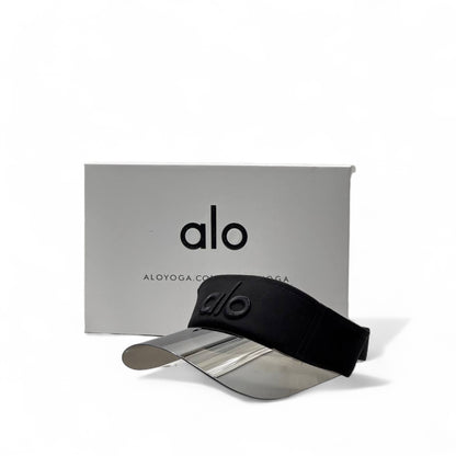 Alo Yoga Iridescent Visor Cap – Blackout Edition with Box 🖤🌈