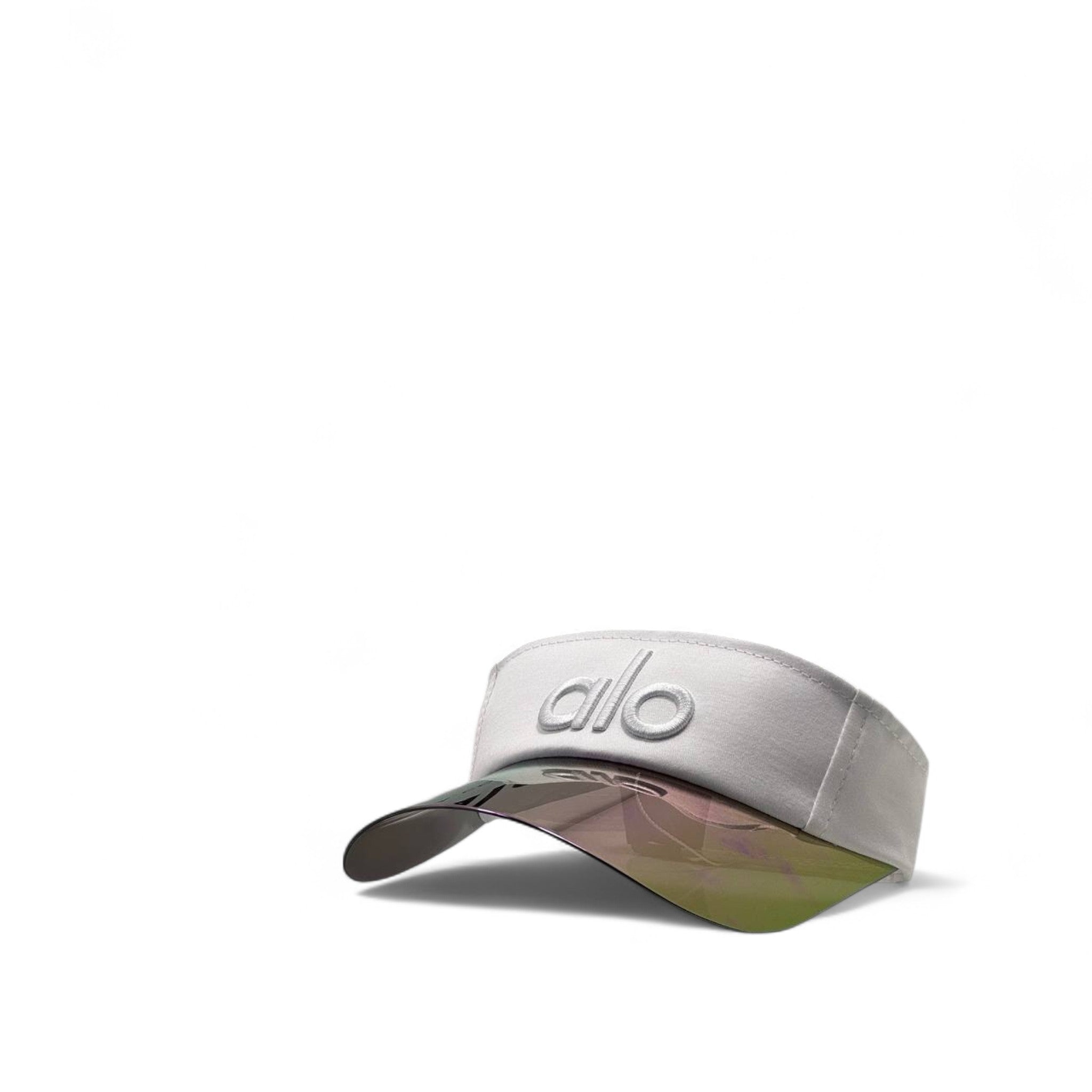Alo Yoga Iridescent Visor Cap – White Edition with Box 🤍🌈