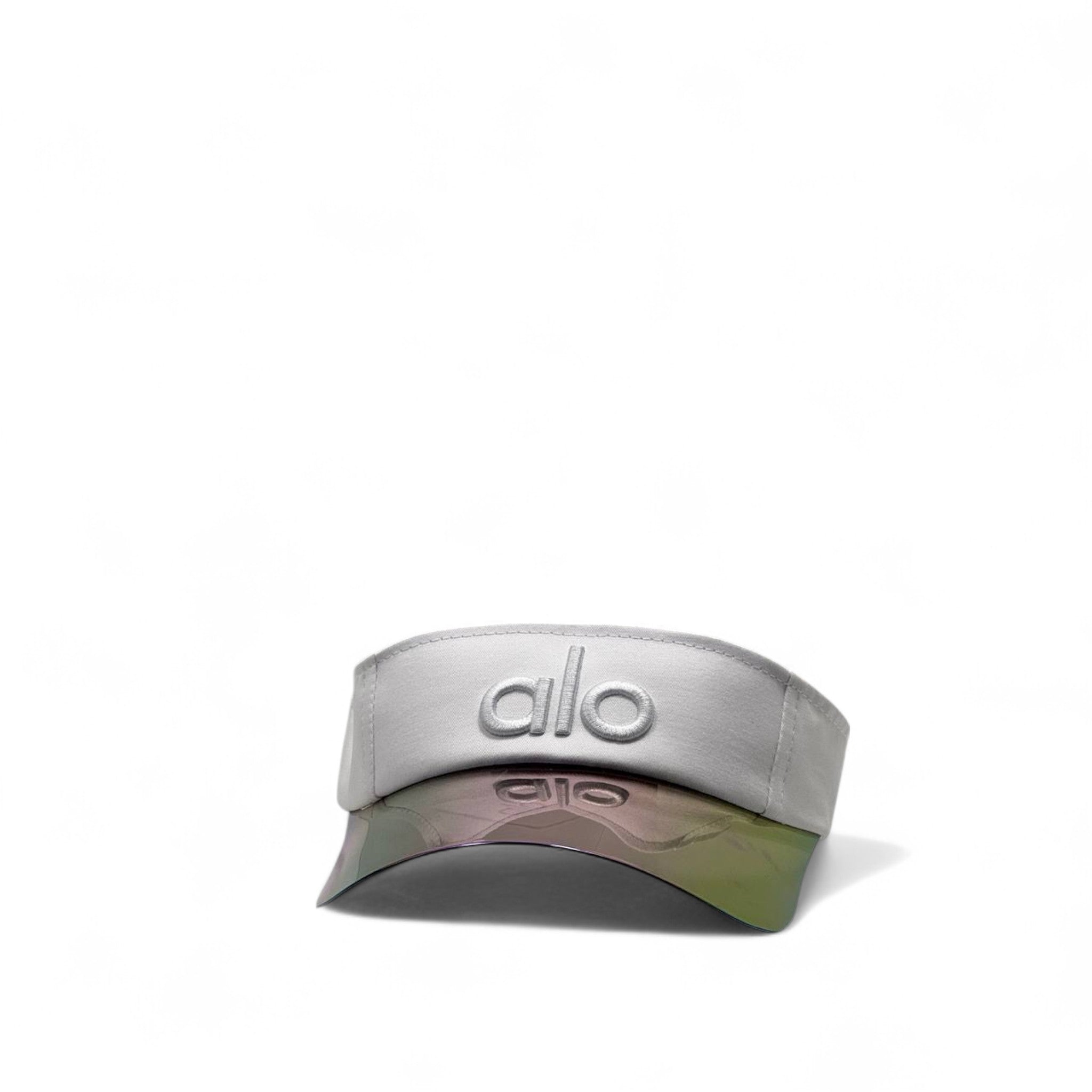 Alo Yoga Iridescent Visor Cap – White Edition with Box 🤍🌈
