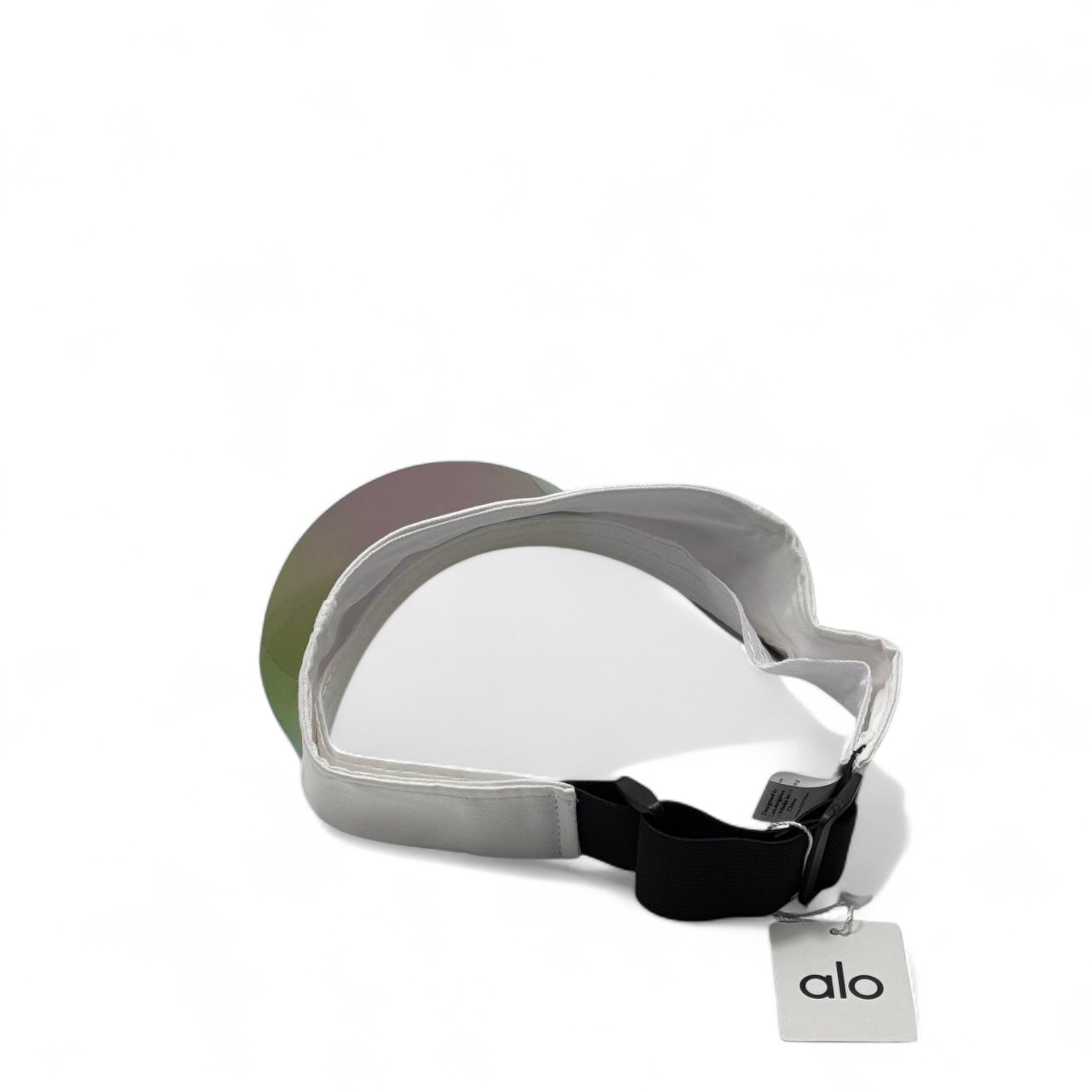 Alo Yoga Iridescent Visor Cap – White Edition with Box 🤍🌈