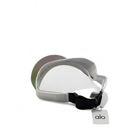 Alo Yoga Iridescent Visor Cap – White Edition with Box 🤍🌈