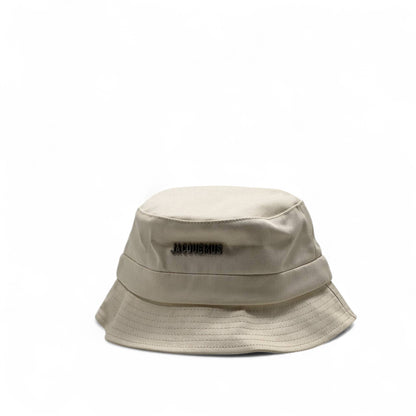 Jacquemus Beige Bucket Hat with Box – Minimal Luxe Edition 🕊️🖤