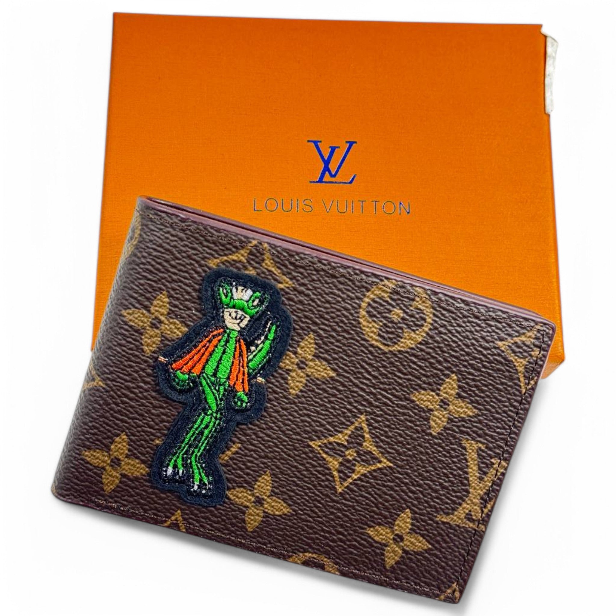 Louis Vuitton Monogram Wallet – Green Cartoon Character Edition