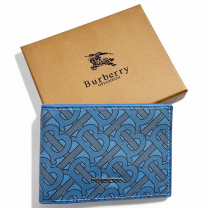 Burberry Blue Monogram Wallet – Signature London Luxury