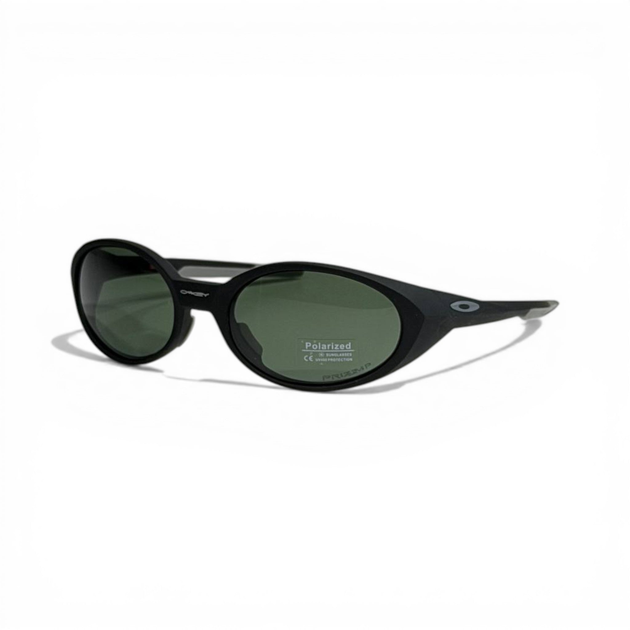 Oakley Polarized Oval Sunglasses – Black Green Lens Performance Edition 🕶️⚡