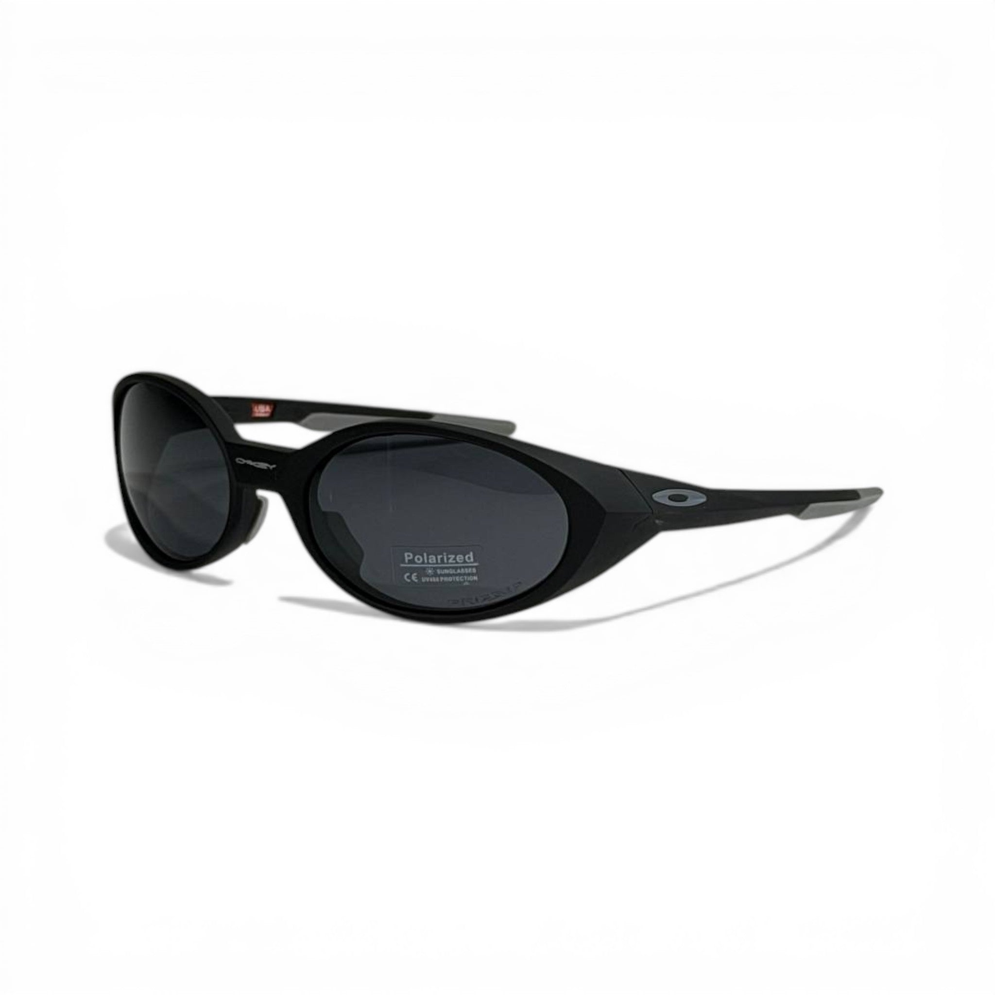 Oakley Polarized Oval Sunglasses – All Black Stealth Edition 🕶️⚡