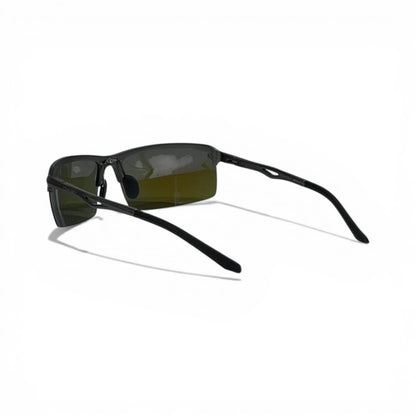 Oakley Blue Mirror Rimless Sunglasses – Carbon Sport Edition 🕶️🔵