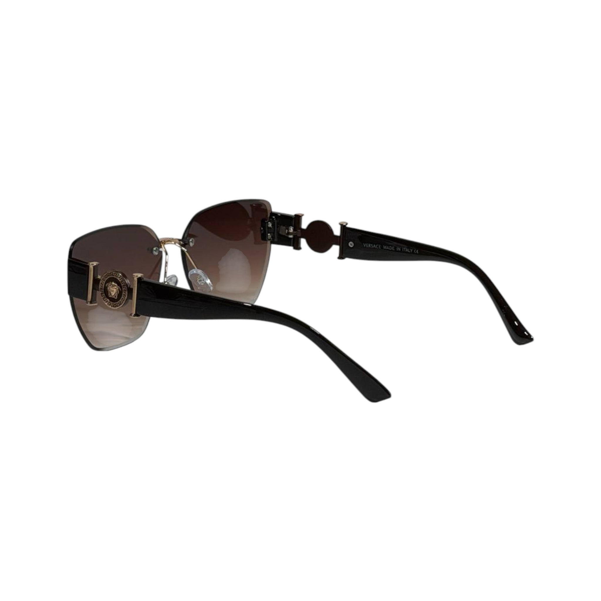 Versace Rimless Medusa Brown Gradient Sunglasses 🤎✨ Luxury Women Designer Shades
