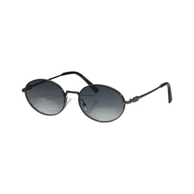 Miu Miu Black Oval Metal Sunglasses 🖤✨ Luxury Women Vintage Designer Shades