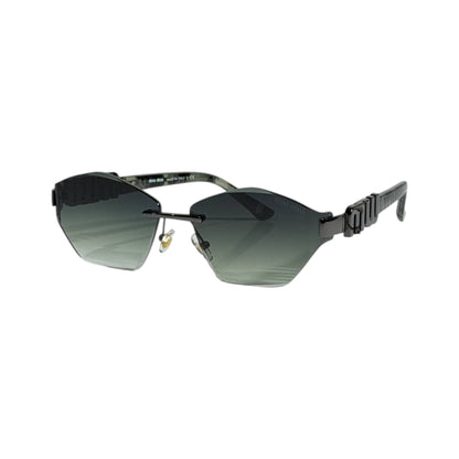 Miu Miu Futuristic Rimless Gradient Sunglasses 🖤✨ Bold Luxury Eyewear