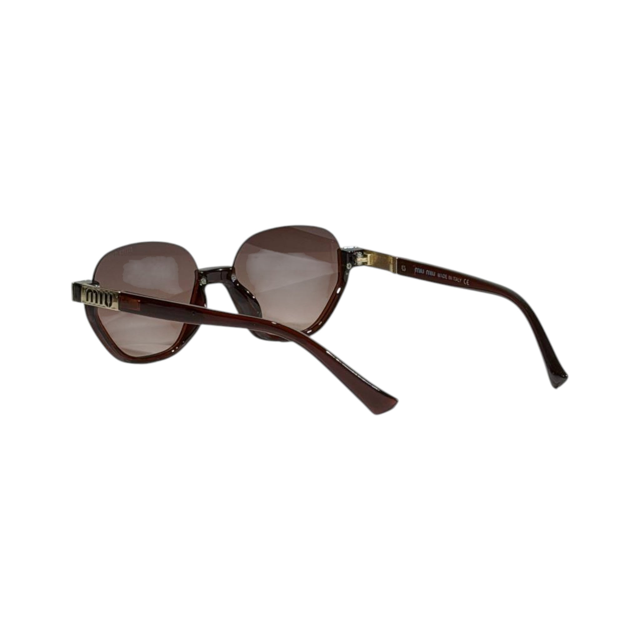 Miu Miu Luxe Oversized Brown Sunglasses 🤎✨ Chic Designer Statement Eyewear