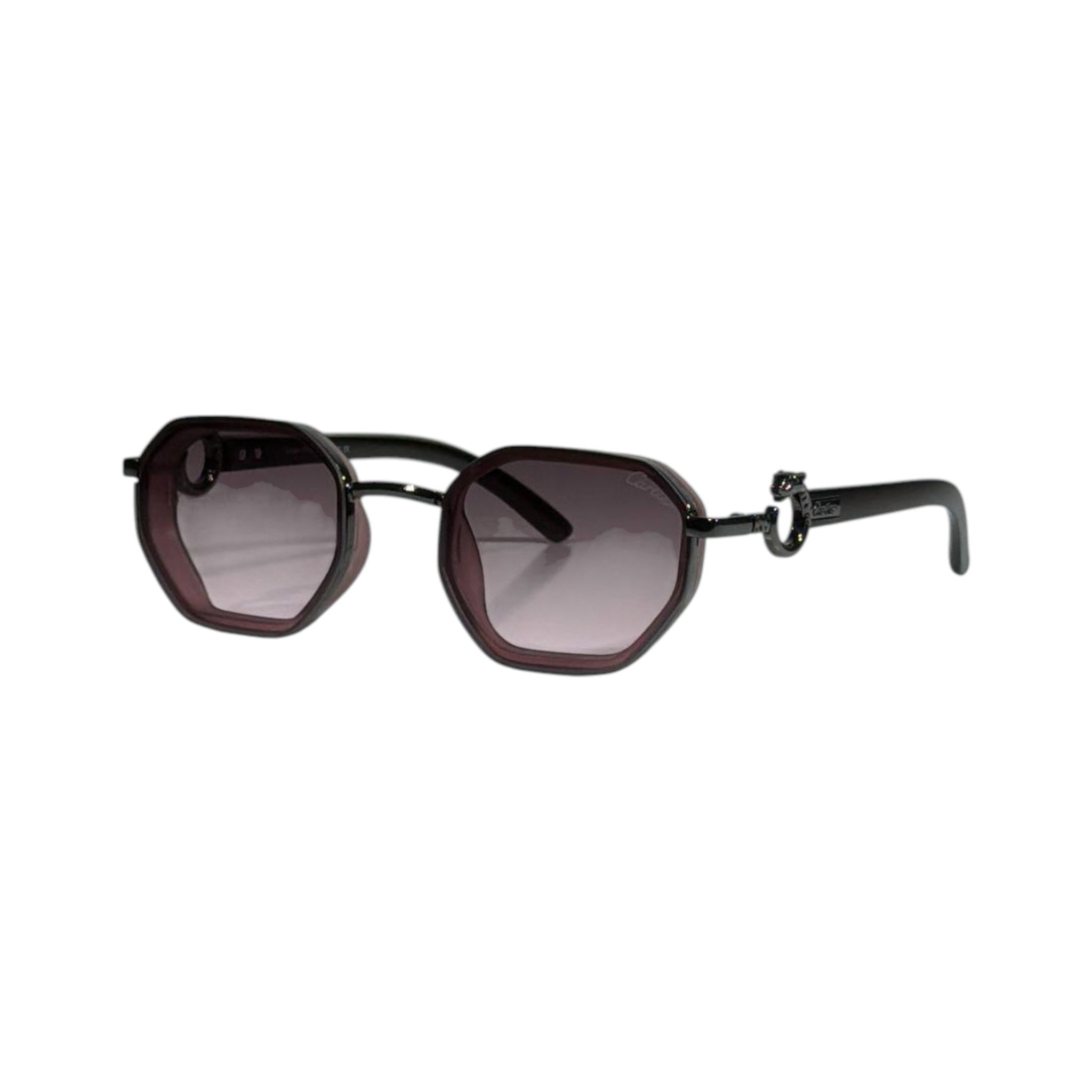 Cartier Luxe Octagon Burgundy Sunglasses ❤️✨ Elegant Designer Statement Eyewear