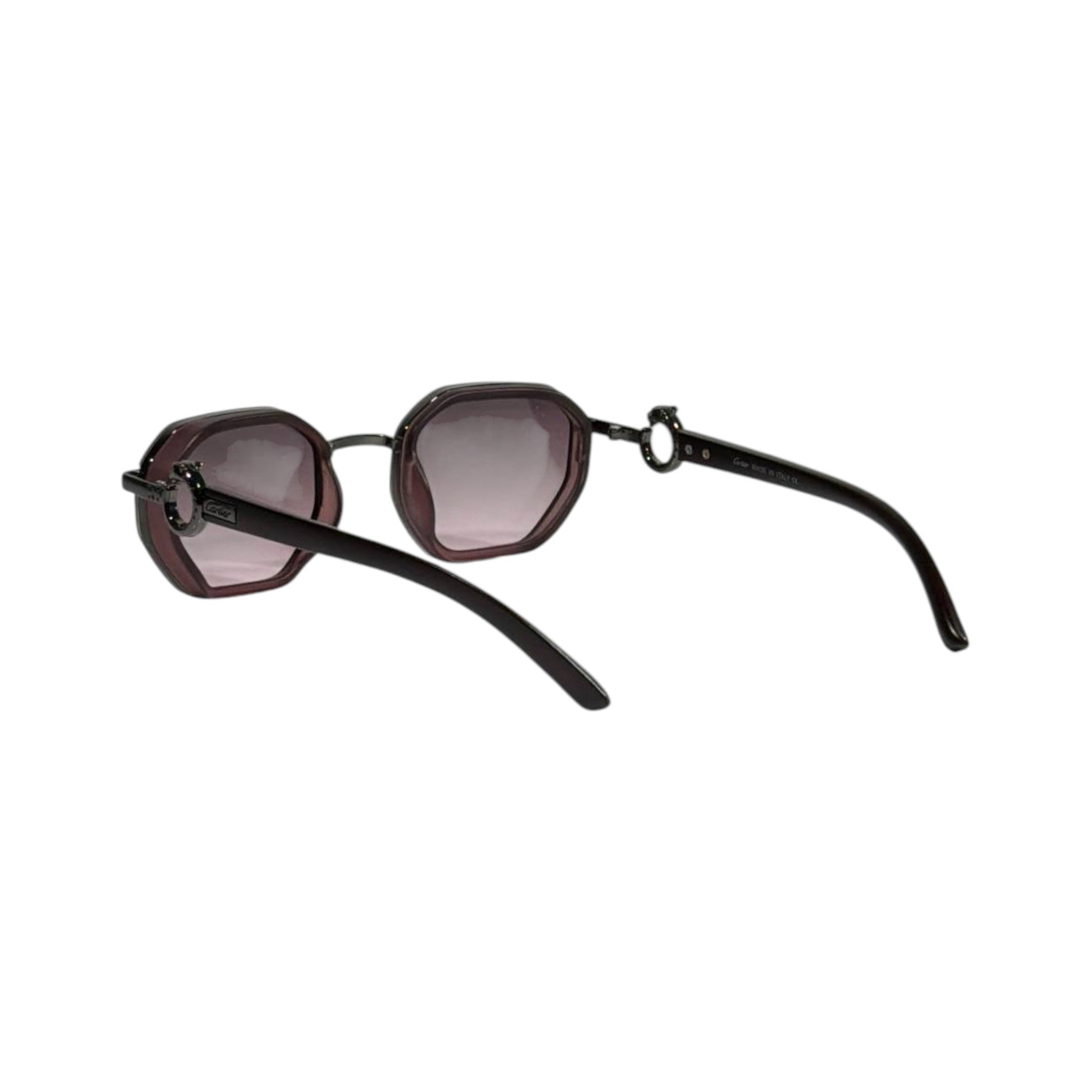 Cartier Luxe Octagon Burgundy Sunglasses ❤️✨ Elegant Designer Statement Eyewear
