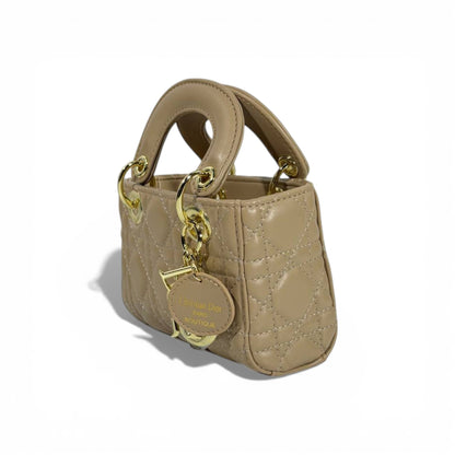 👜 Dior Lady Dior Mini Beige Bag – Iconic Elegance in a Timeless Silhouette ✨