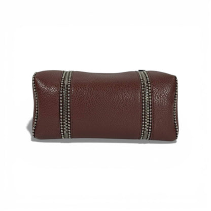 👜 Zadig & Voltaire Style Leather Mini Top-Handle Bag – Brown 🤎✨