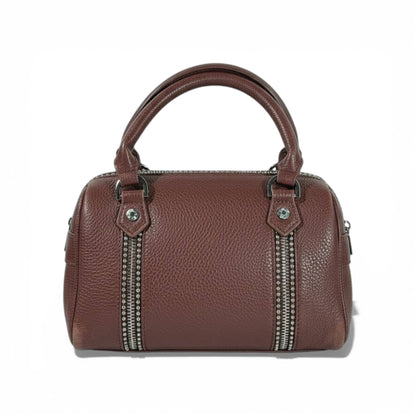 👜 Zadig & Voltaire Style Leather Mini Top-Handle Bag – Brown 🤎✨