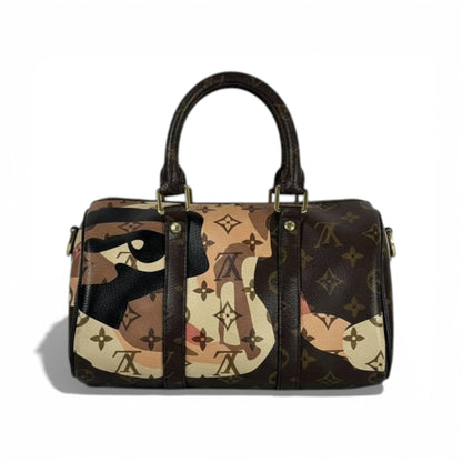 👜 Louis Vuitton Monogram Camouflage Mini Speedy Bag – Artistic Face Design