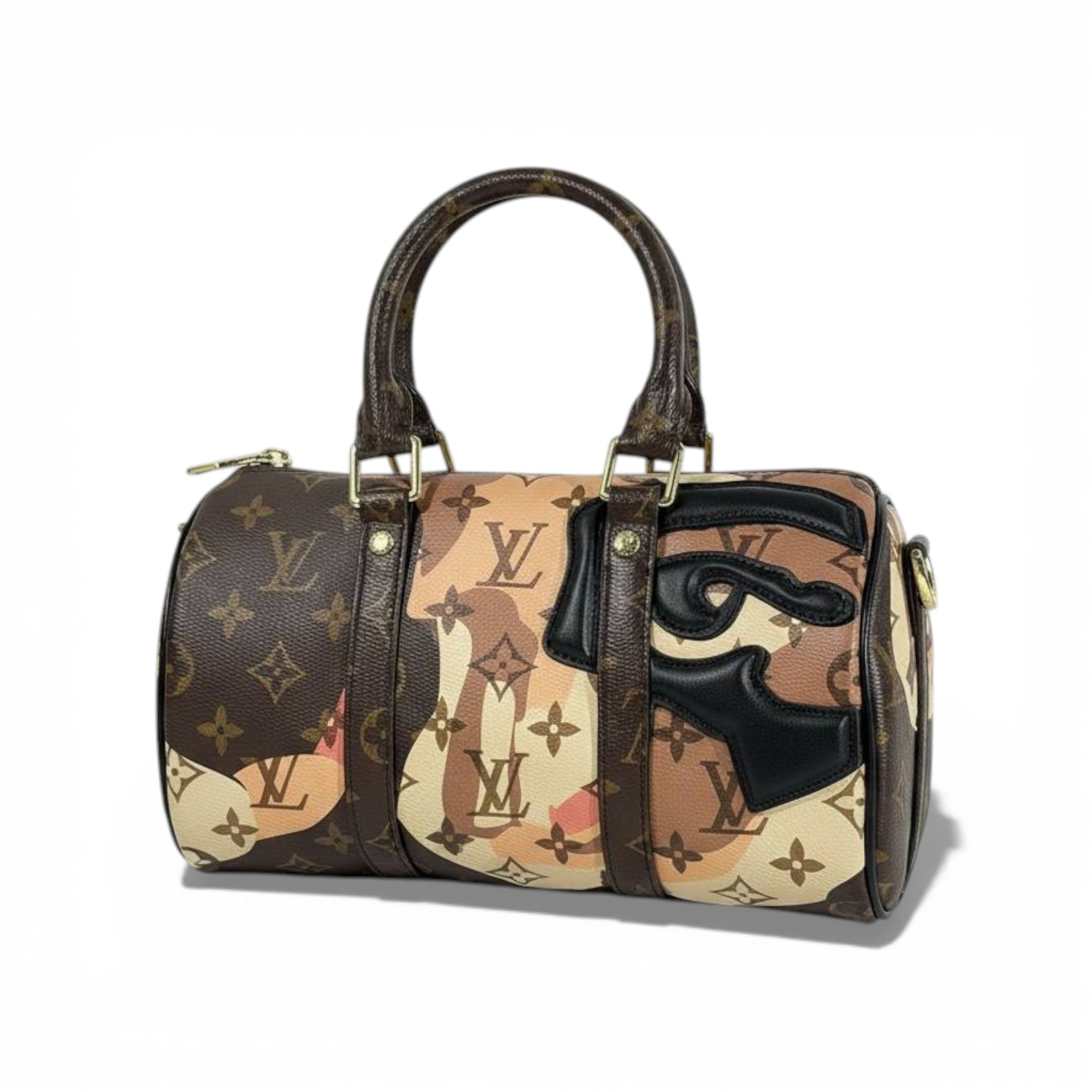 👜 Louis Vuitton Monogram Camouflage Mini Speedy Bag – Artistic Face Design
