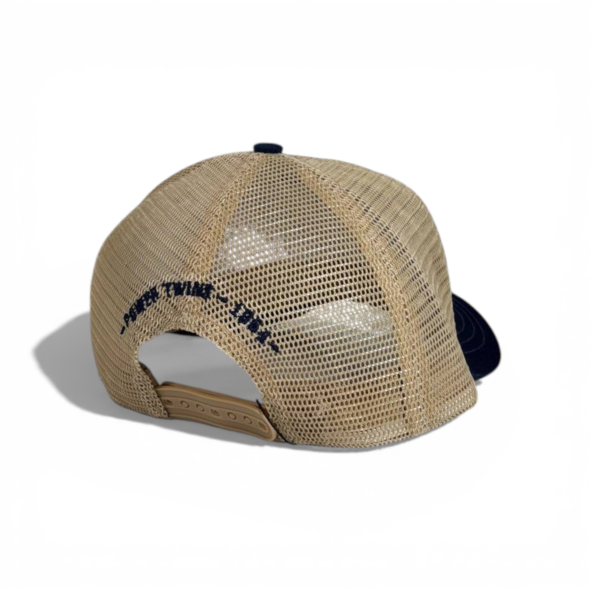 🧢 DSQUARED2 Canada Trucker Cap – Navy & Beige Mesh Edition