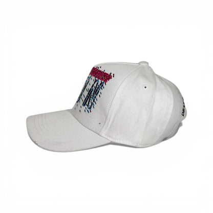 🧢 DSQUARED2 ICON Distressed White Cap
